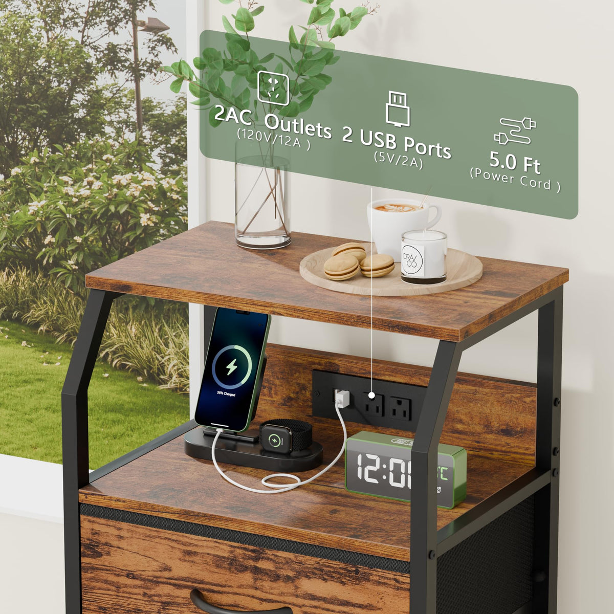 Furnulem night stand assembly with included tools and instructions