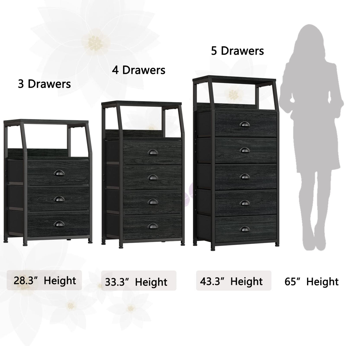 Furnulem night-stand multi-scene-application fits bedrooms, nurseries, and entryways.