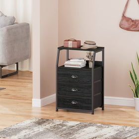 Furnulem night-stand steel-frame delivers sturdy support for daily use.