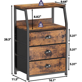 Furnulem nightstand assembly scene with tools and quick setup.