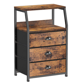 Furnulem nightstand top view with wood surface ready for display and daily use.