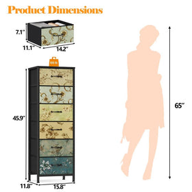 Furnulem nursery dresser for toy storage and child-friendly organization.