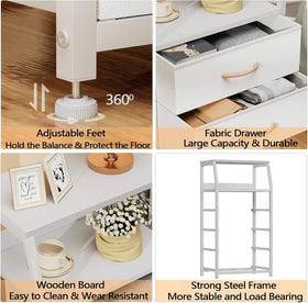 Furnulem multi-use dresser fits bedrooms, living rooms, nurseries, and entryways.