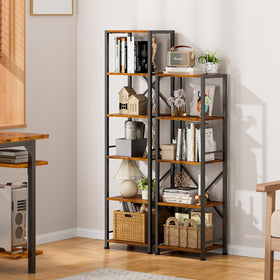 Furologee 6-Tier Tall Bookshelf anti-tip kit included for added safety