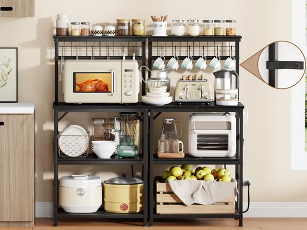 Furologee bakers rack easy-assembly with labeled hardware