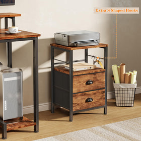 Furologee bedside table styled to complement bedrooms, studies, or hallways.