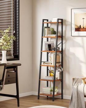 Furologee bedroom study vertical shelf for books and decor.