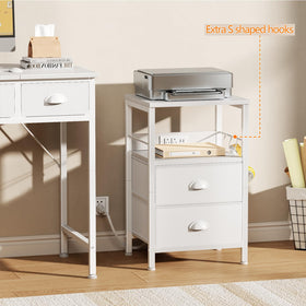 Furologee end table in a living room setup showing organized space.