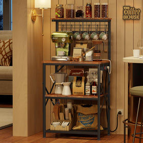 Furologee multi-use design suits kitchen, coffee bar, or plant stand.