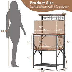Furologee top spice shelf keeps flavors within reach during meal prep.