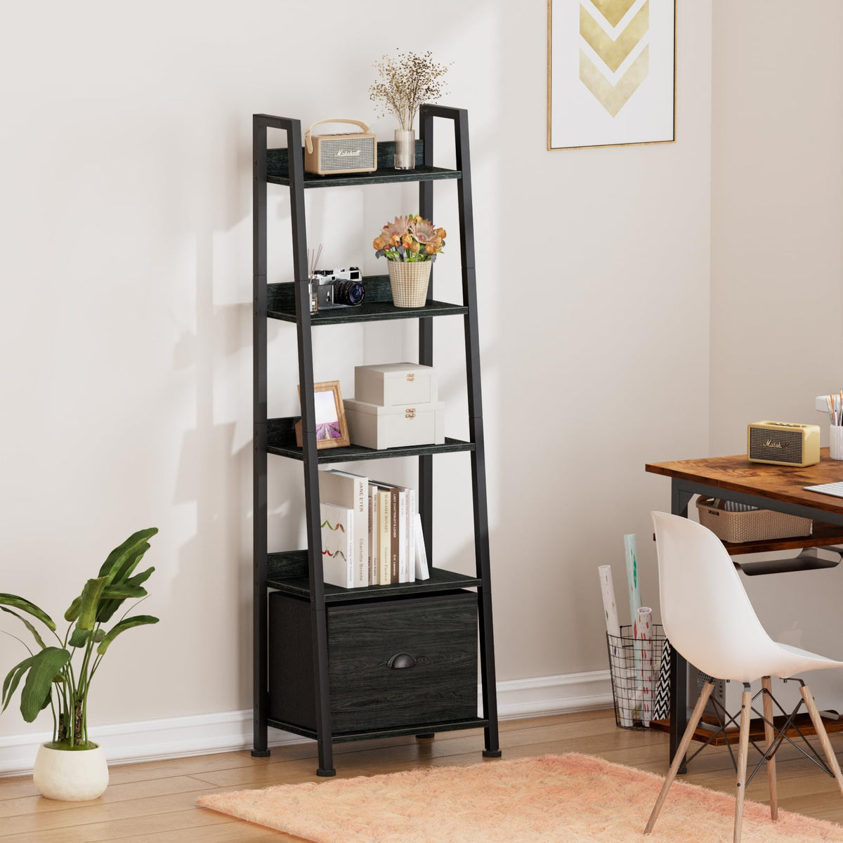 Sturdy black metal frame and waterproof board resist wear in busy homes.