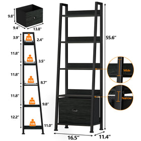 Furologee narrow design fits small rooms while holding decor
