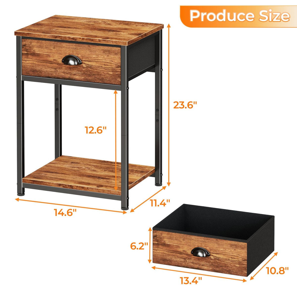 Furologee 3-tier open shelves display photos, plants, and decor.