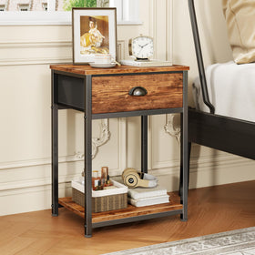 Furologee fabric drawer with arch handles keeps essentials organized and dust-free.