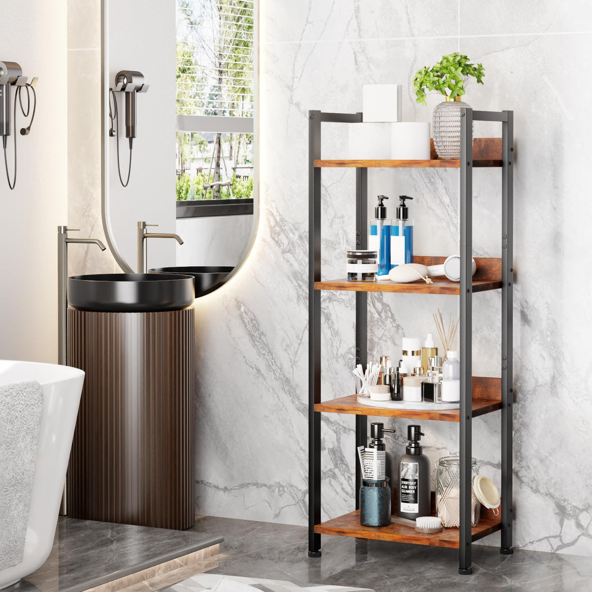 Furologee room setup displaying Furologee shelf in living space