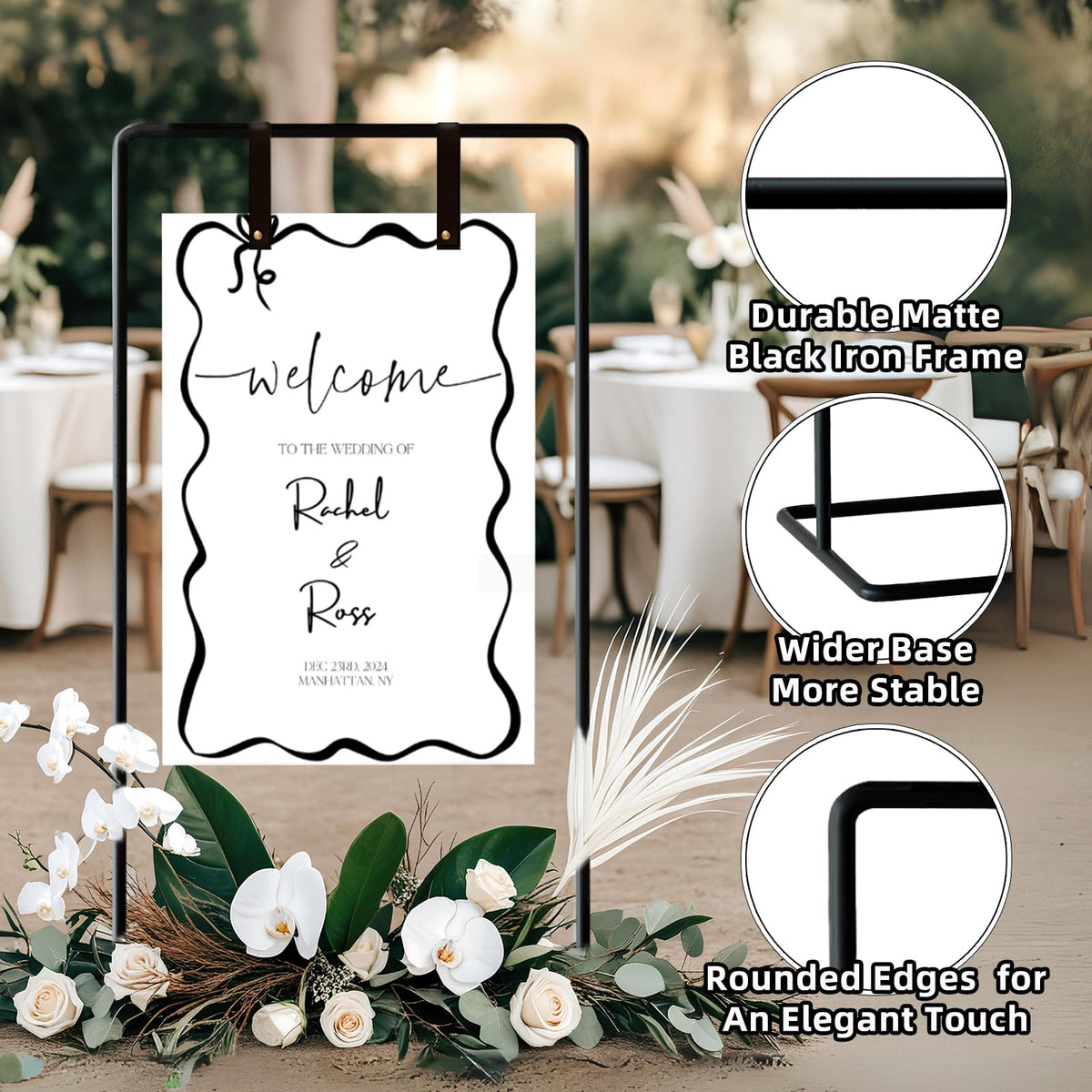 Furosa design bundle enables quick sign swaps for weddings, showers, and other celebrations.