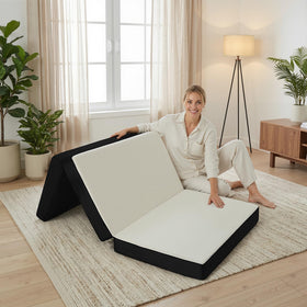 FurryWee foldable twin mattress for dorm beds and guests