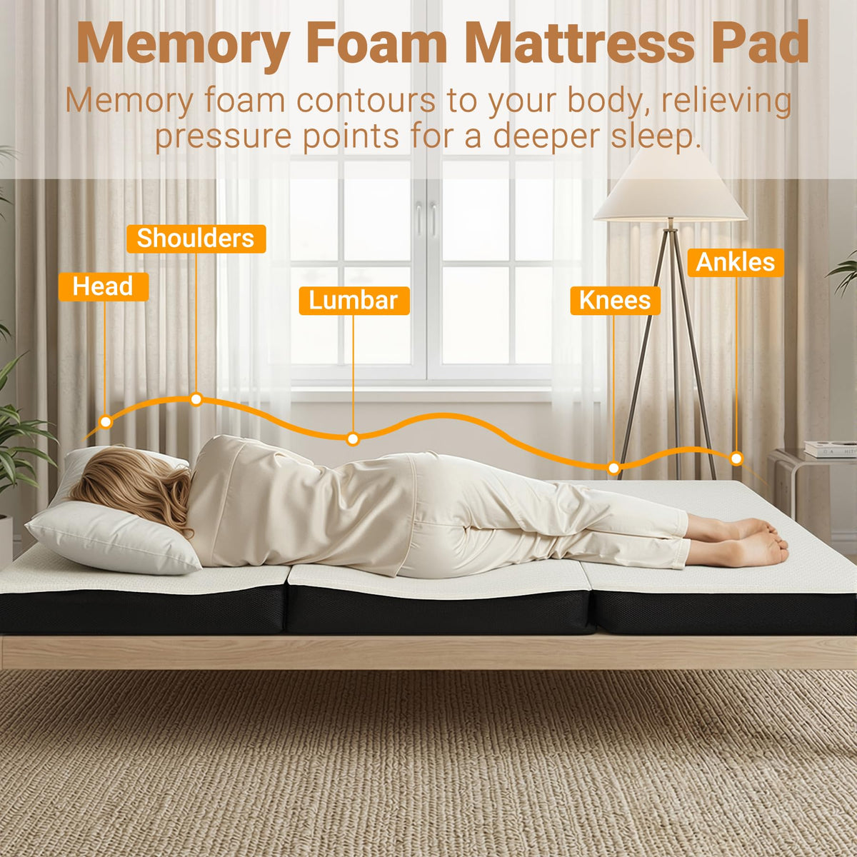 FurryWee memory-foam top layer provides cloud-like cushioning