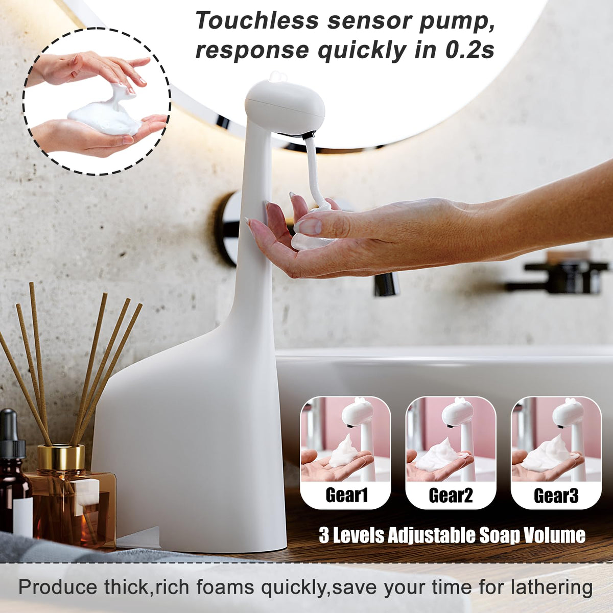 Fusunloh dinosaur-design dispenser appeals to kids, encouraging playful handwashing