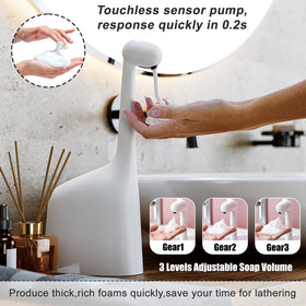 Fusunloh dinosaur-design dispenser appeals to kids, encouraging playful handwashing