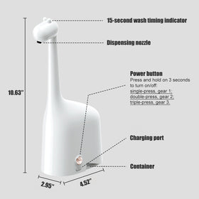 Fusunloh white dispenser fits compact sinks in kitchen and bathroom