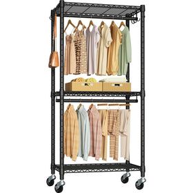 FUTASSI P3 Mini Rolling Rack side view shows compact footprint for small rooms