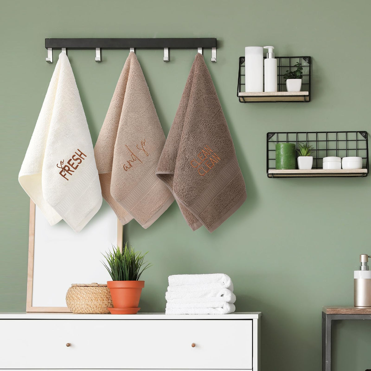 FuWeave 100% cotton towels are soft and absorbent.