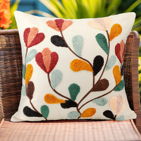 Machine washable FuWeave pillow covers maintain color and texture with care.