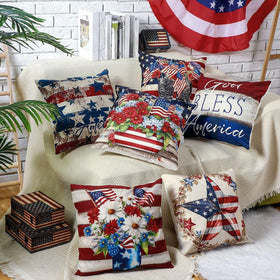 FuWeave gift-ready patriotic pillow cover set for family and friends