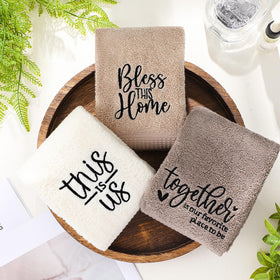 FuWeave soft 100% cotton towels for absorbent, comfortable use