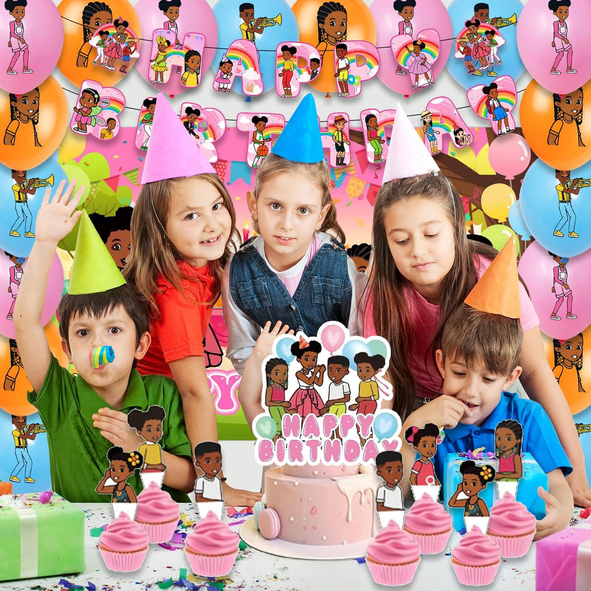 Fuyhiuous Gracies Corner balloons; colorful accents to elevate the festive vibe.