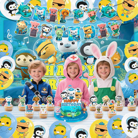 Fuyhiuous Octonauts cupcake sticks decorate treats with cute character flair.