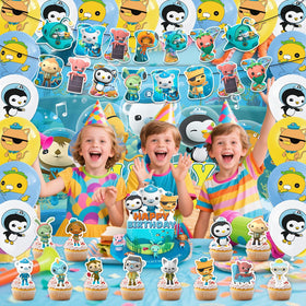 Fuyhiuous Octonauts letters banner displays cheerful birthday messaging.