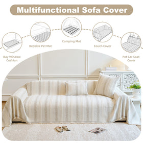 All-season design protects furniture while maintaining cozy comfort.