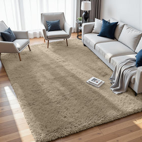 Fuzziness 8x10 area rug easy-care design for effortless cleaning