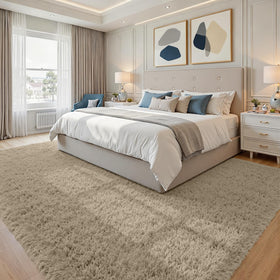 Fuzziness 8x10 area rug memory foam layer provides gentle cushioning