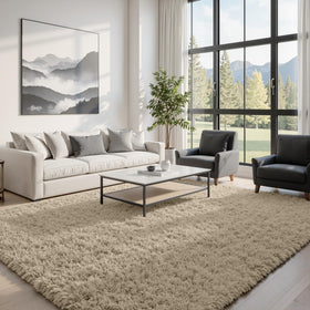 Fuzziness 8x10 area rug ultra-soft plush texture for lounging