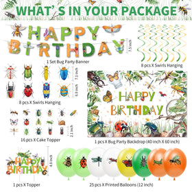 FVABO bug birthday napkins bring soft, absorbent layer for quick cleanups during celebrations.