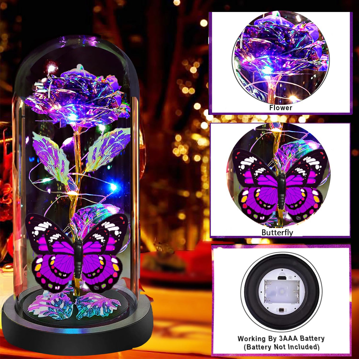 Fvawe luxury gift box rose dome, ready for gifting