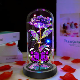 Fvawe rose dome with butterfly, ideal for gifting and home décor