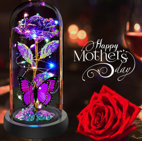 Fvawe Mothers Day rose gift in dome offers a lasting keepsake.