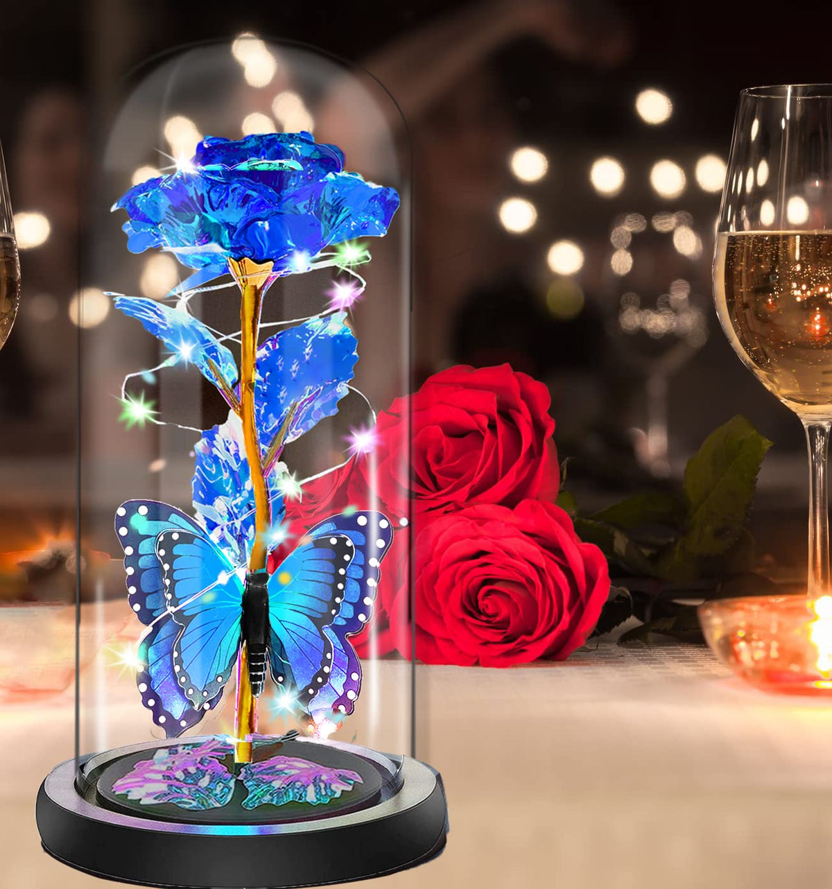 fvawe no-care LED rose display is ideal for busy homes.