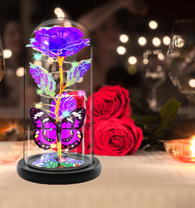 Fvawe rose dome with butterfly enhances romantic room decor