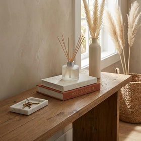 Fveuc entryway decor with two-tone book boxes as a functional accent