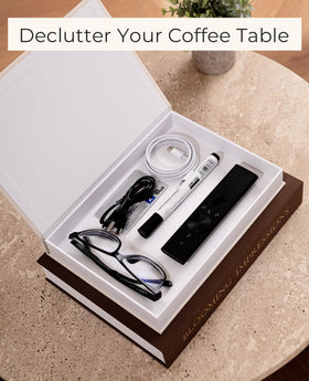 Fveuc sturdy hardcover construction supports small decor items securely