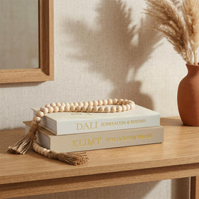 Fveuc linen book box on coffee table display blends with decor.