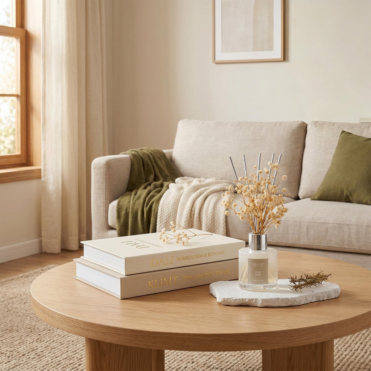Fveuc linen decorative book box medium off-white conceals keys and cords neatly.