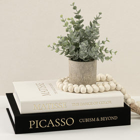 Fveuc linen decorative book with hidden storage, large size, discreet remotes and keepsakes organized.