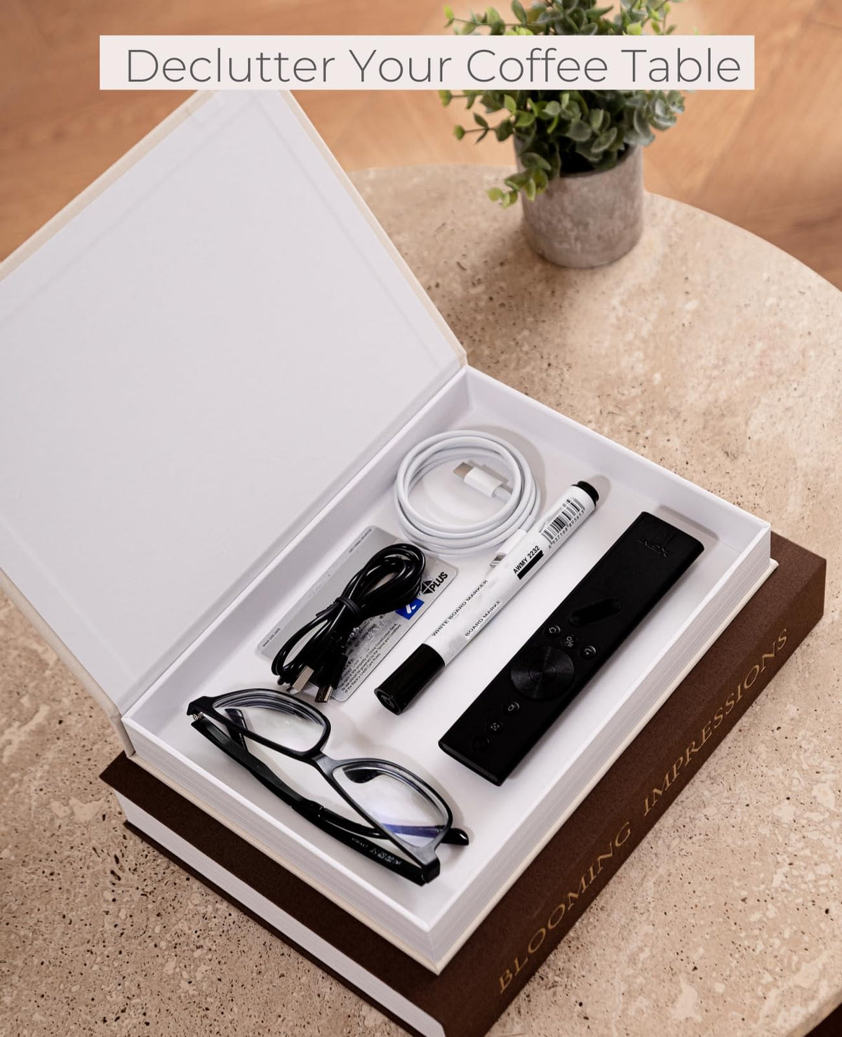 Fveuc two-pack set adds stylish storage to living spaces.