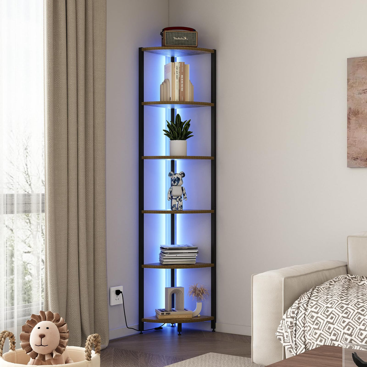 FviMzailon rustic brown finish adds warm farmhouse charm